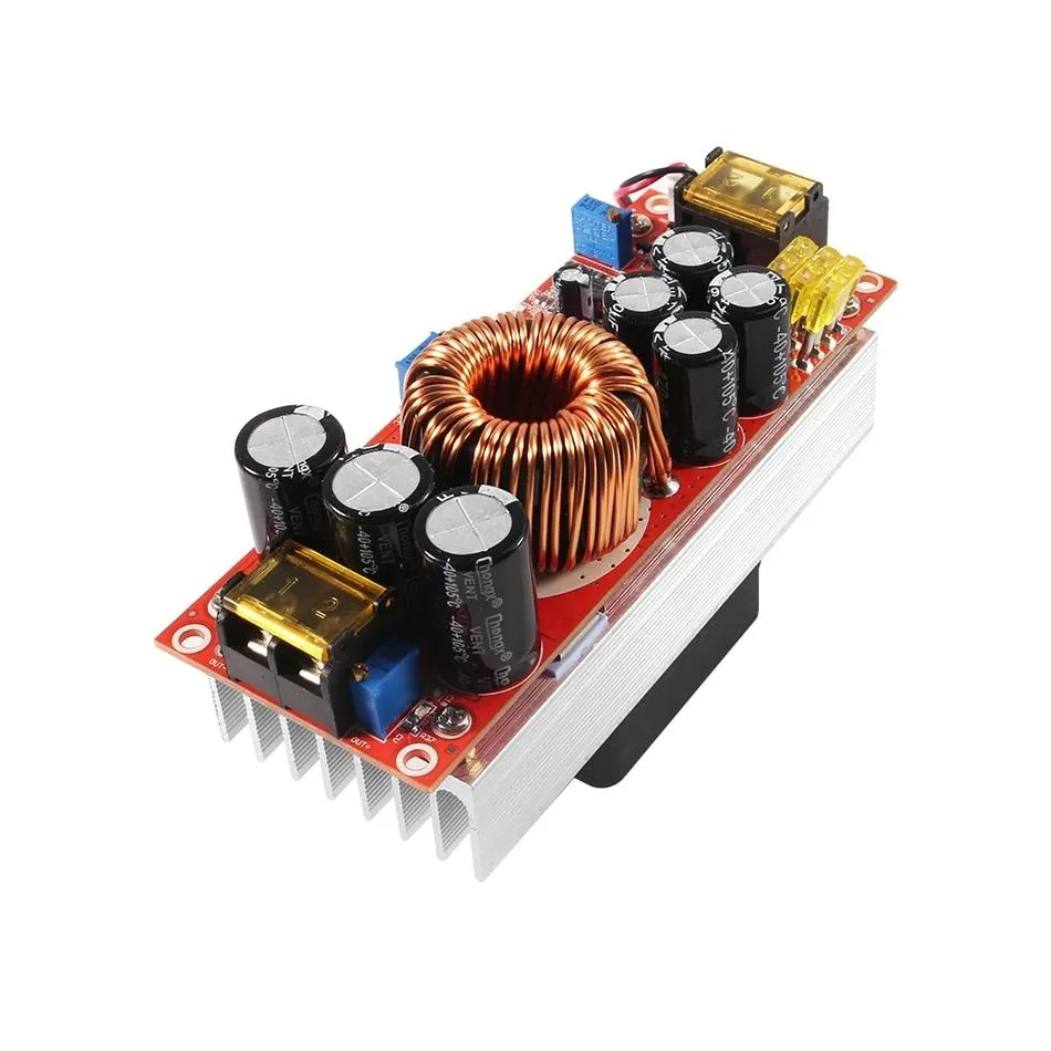 1500W 30A CC CV Boost Converter DC-DC Step Up Power Supply Adjustable Module DC10V-60V To 12V-90V