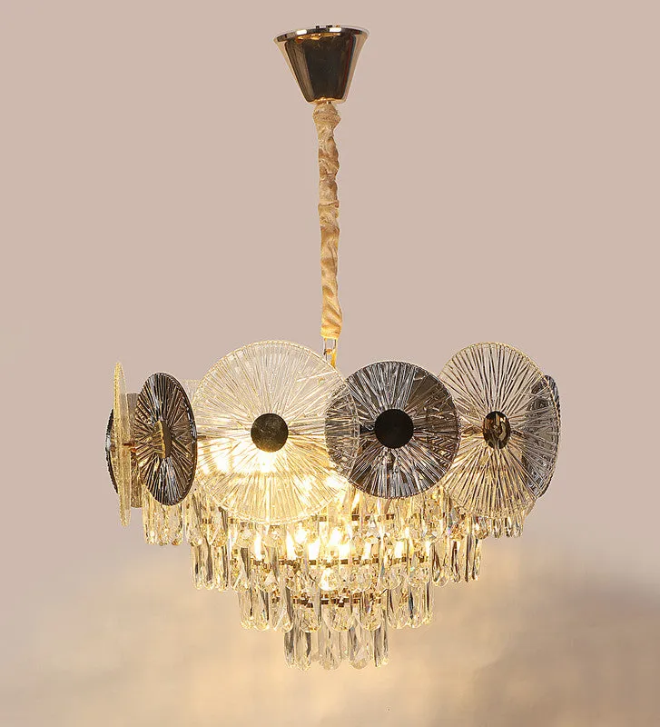 218D-570Mm Eliante Gold Crystal Chandeliers  - Without Bulb Cw   Ww   Nw