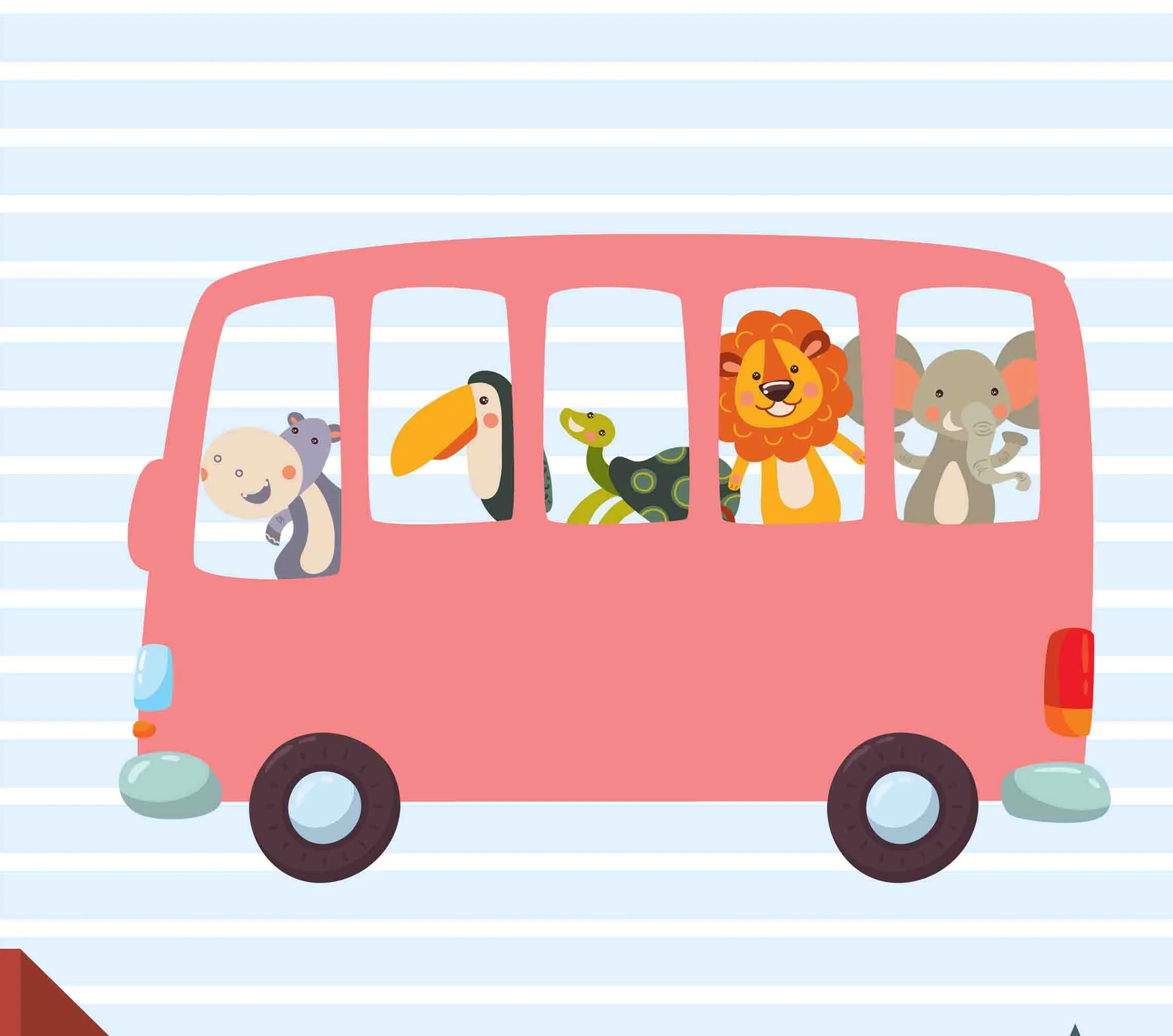 Animals Driving cars and planes Personalise Theme for Kids Room