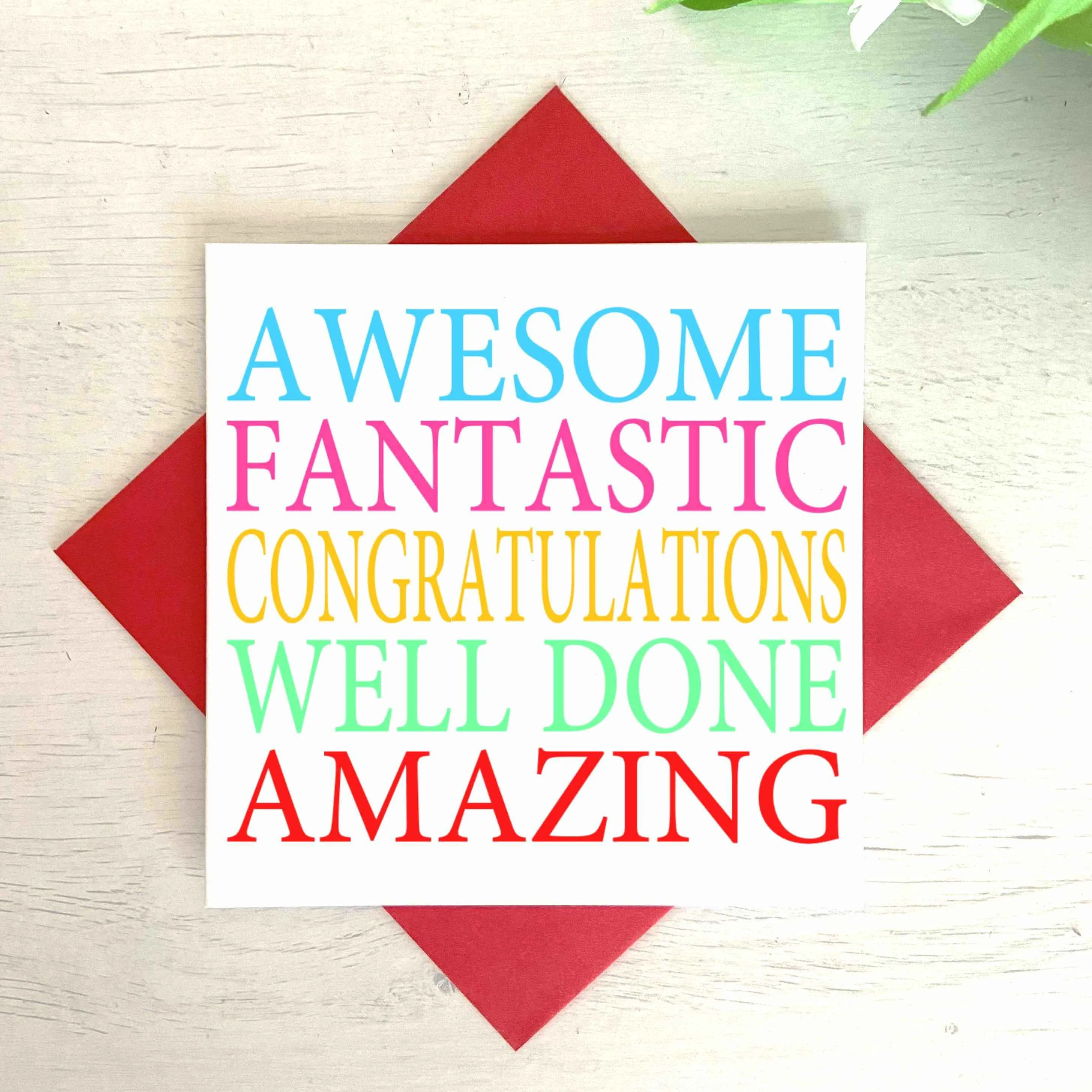 Awesome Fantastic Congratulations Greetings Card