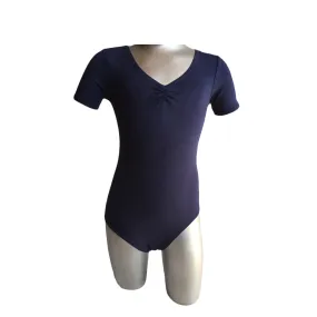 Ballerina Kate Pre-Teen Short Sleeve Pinch Front Leotard