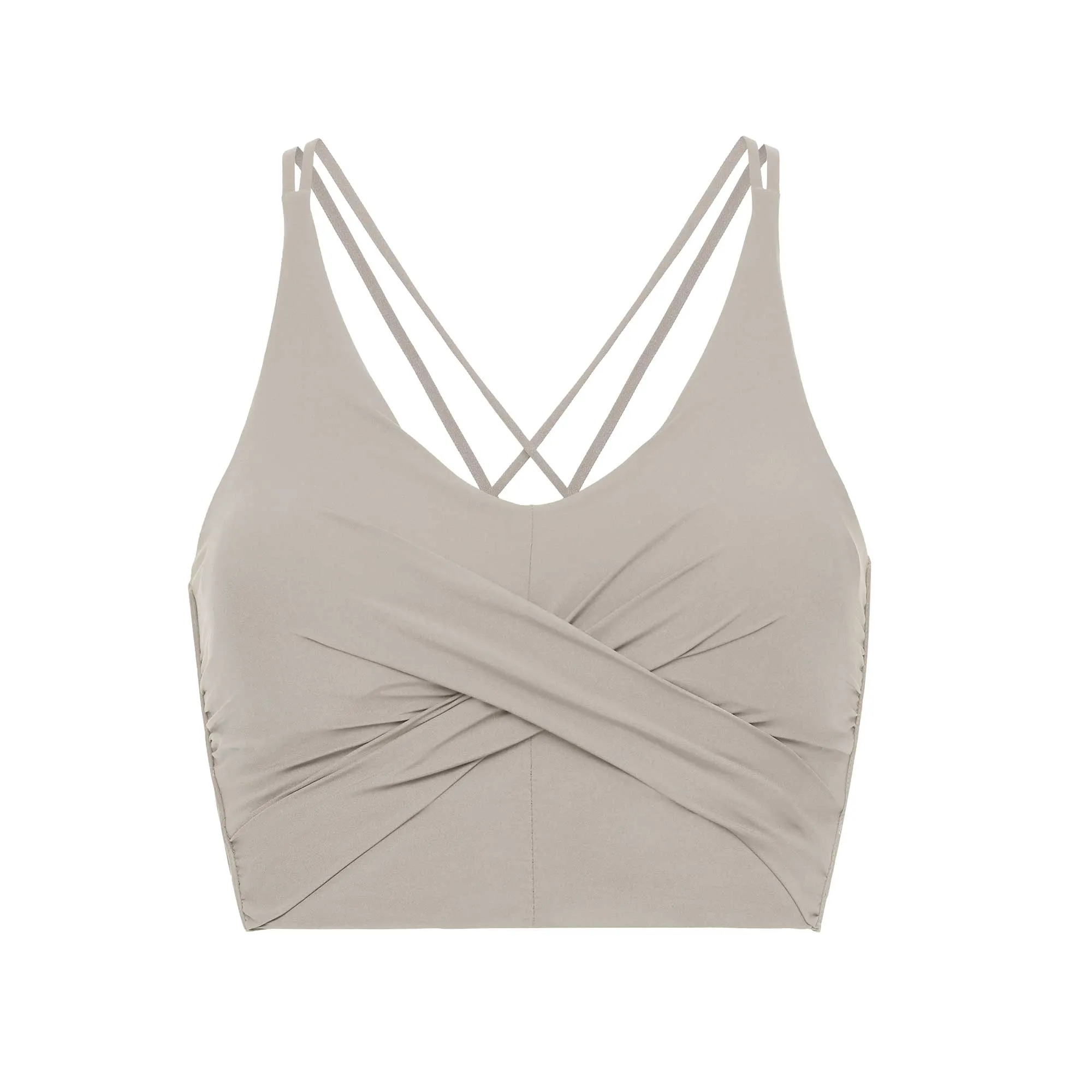 Ballet Pleated Plunge Bra Top