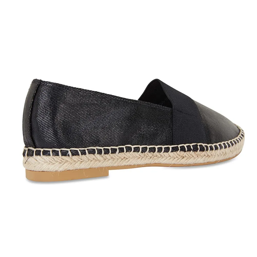 Bangkok Loafer in Black Fabric