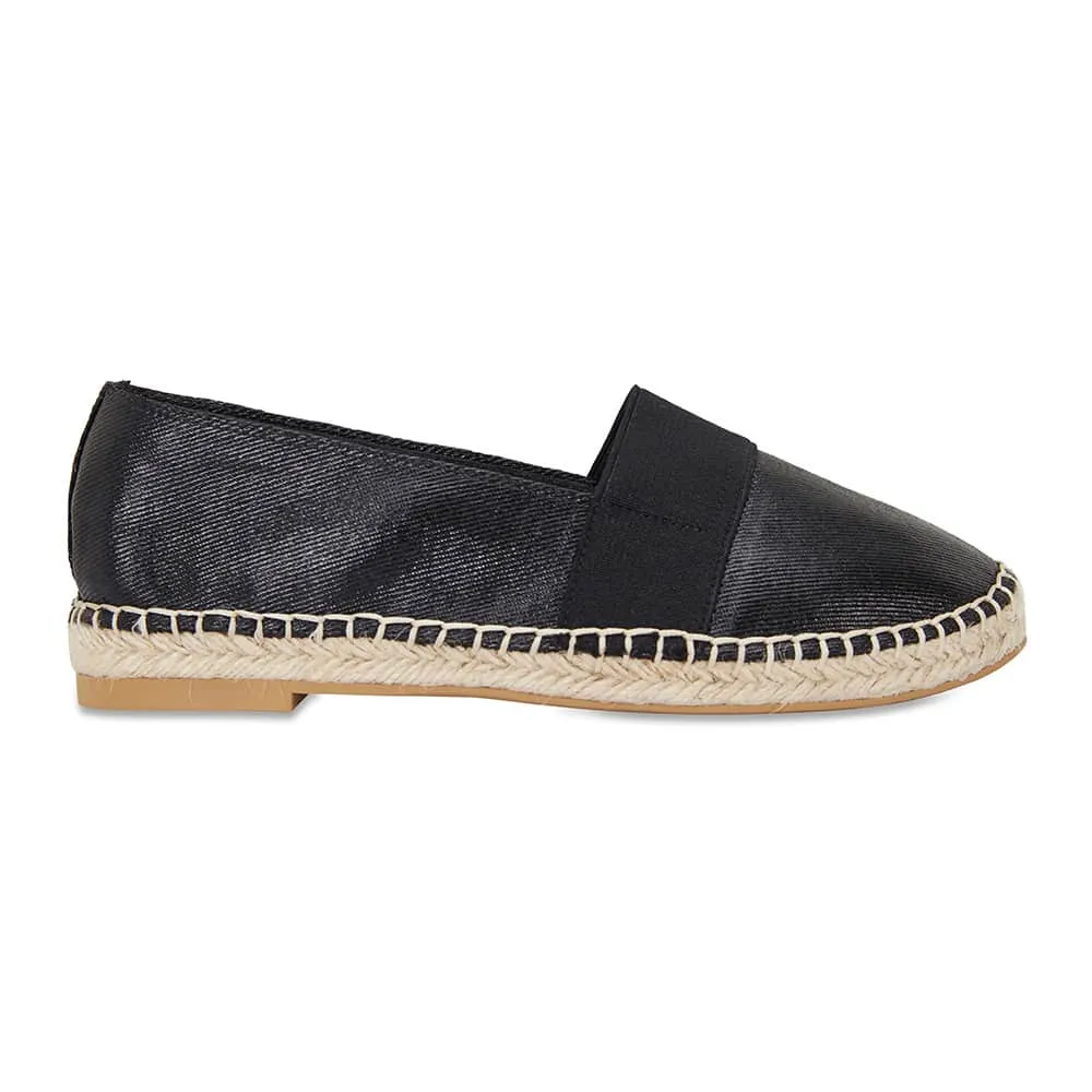 Bangkok Loafer in Black Fabric