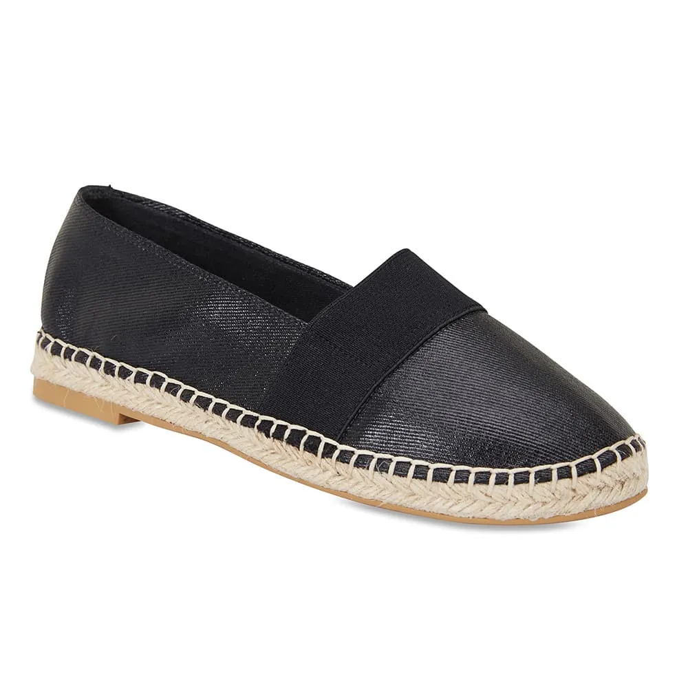 Bangkok Loafer in Black Fabric