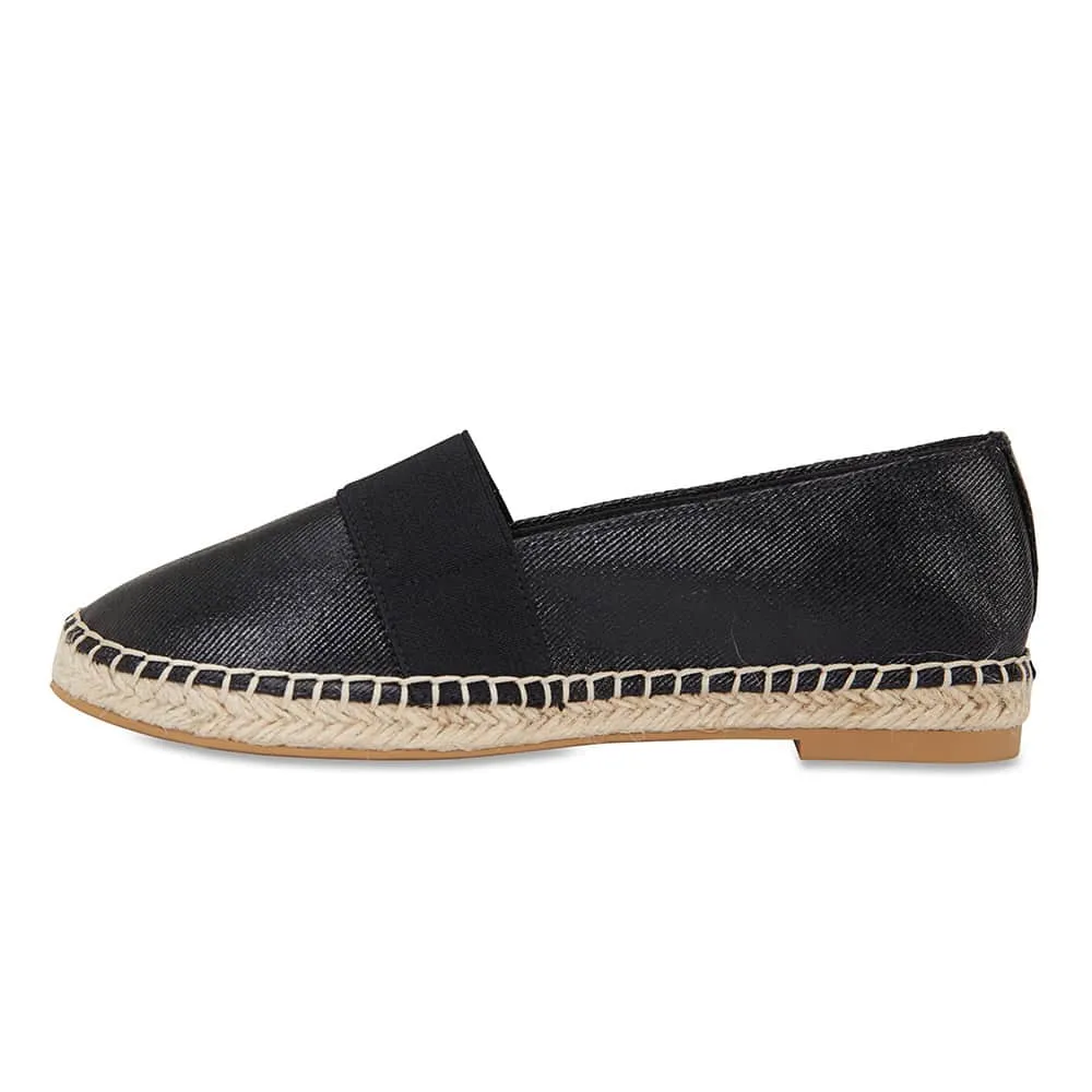 Bangkok Loafer in Black Fabric