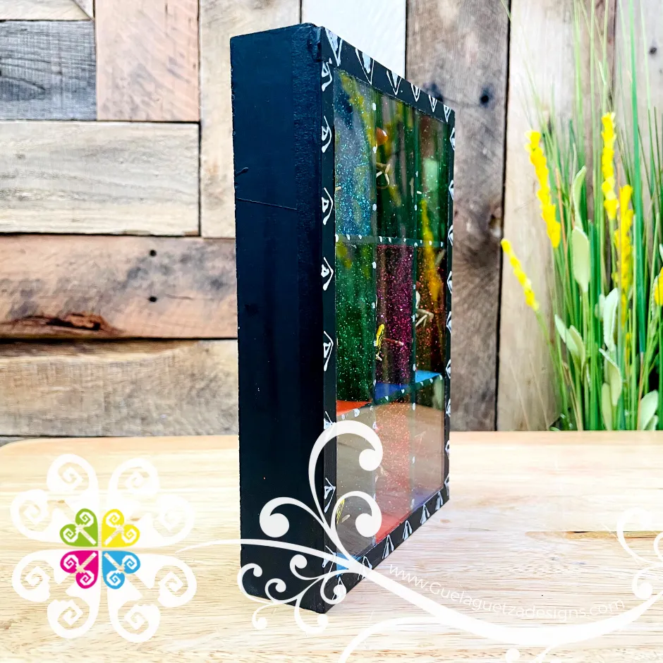 Black Mexican Gallery Box Decor - Cajita Decorativa Barro Cocido