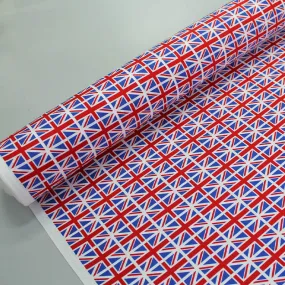 British Icons Cotton - Neat Union Jacks