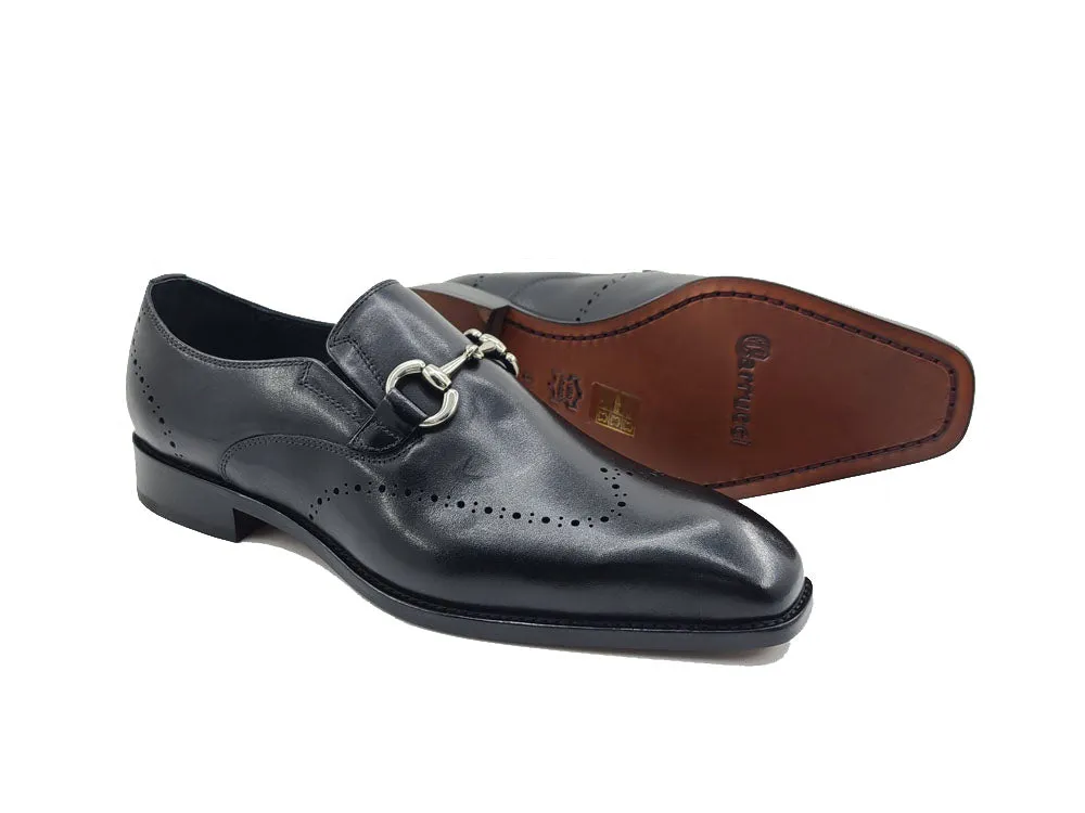 Burnished Calfskin Loafer Leather Sole