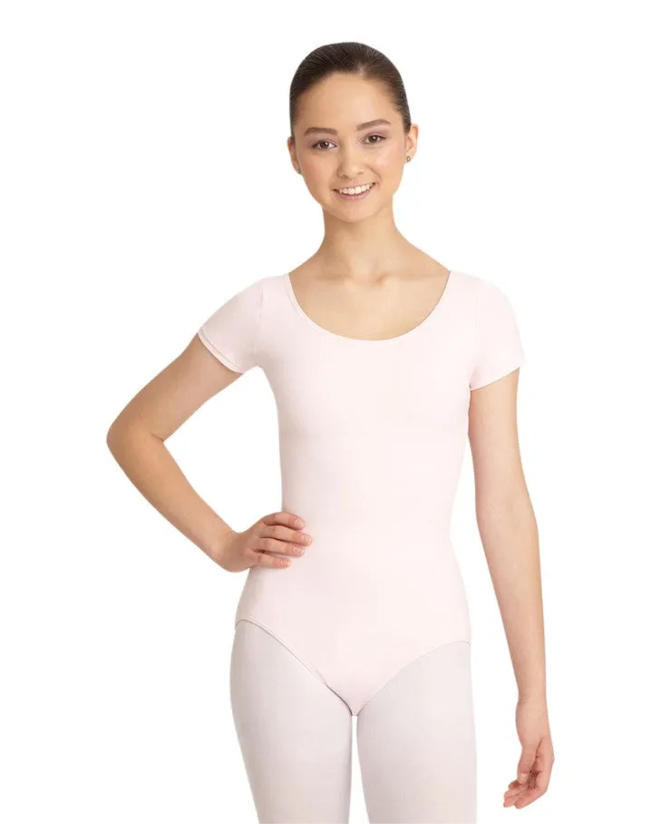 Capezio Women's Short Sleeve Cotton Leotard