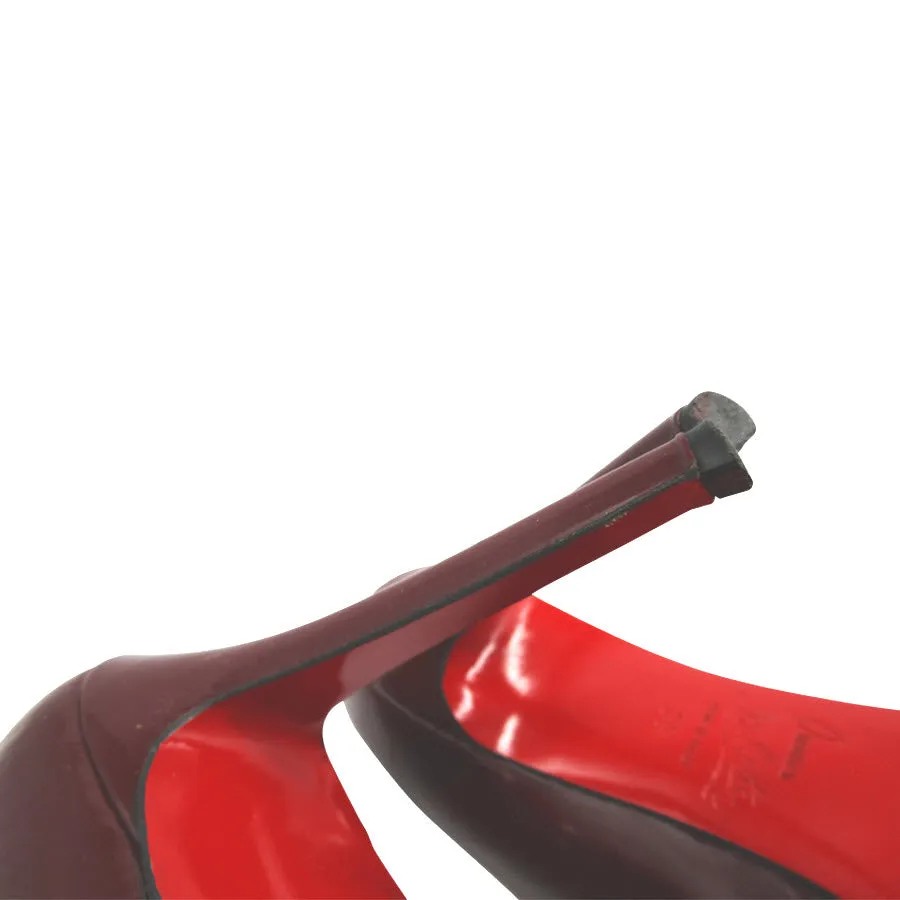 Christian Louboutin Red New Simple Stiletto 120mm Heels Platform Pumps 39 $845