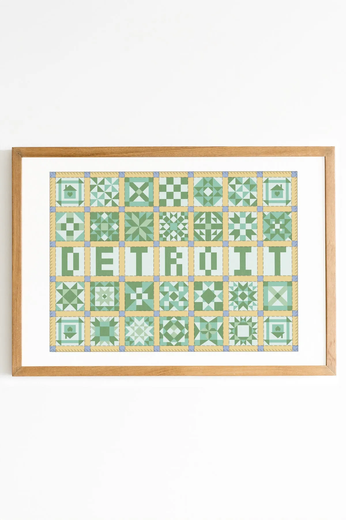 Cities Patchwork Print