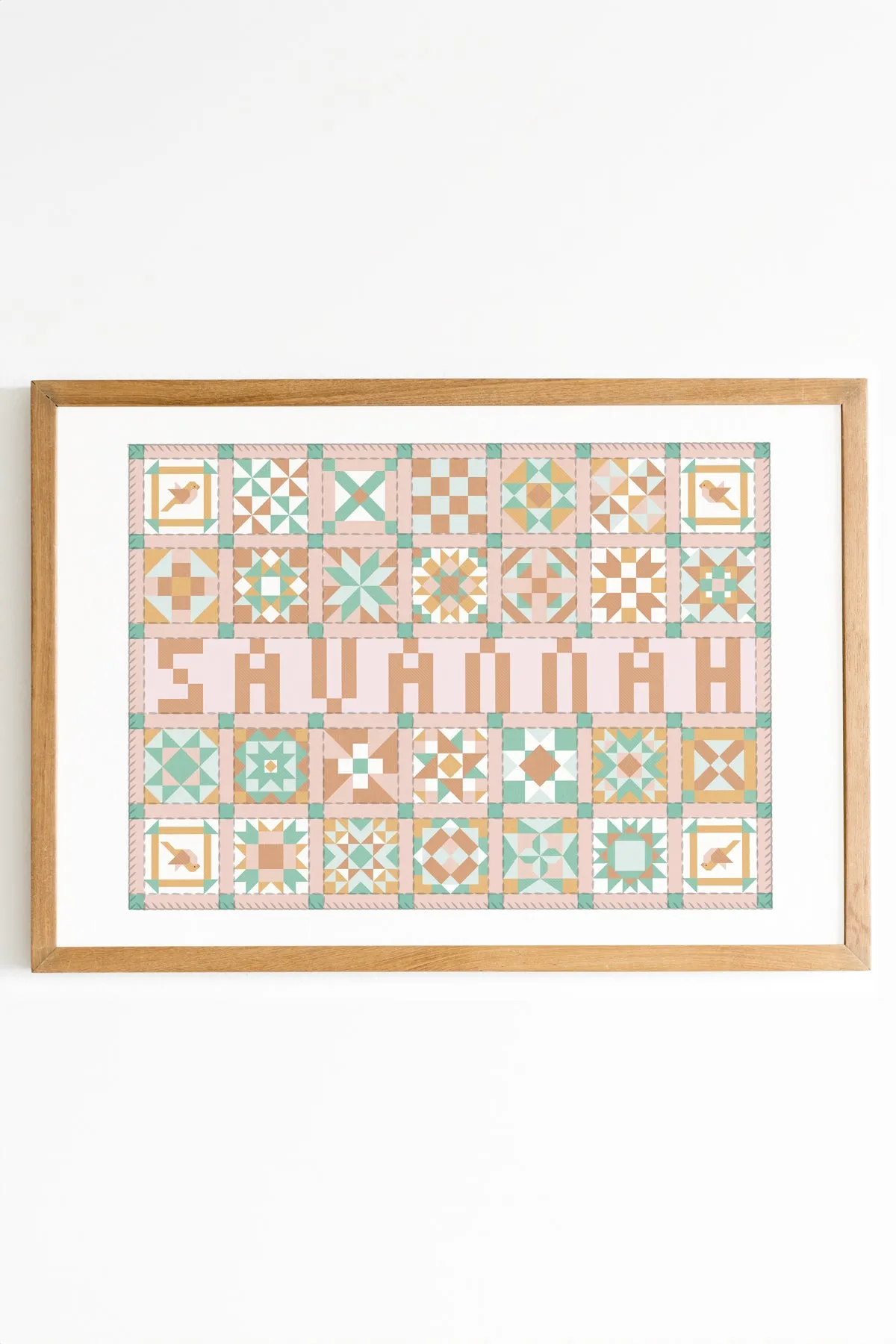 Cities Patchwork Print