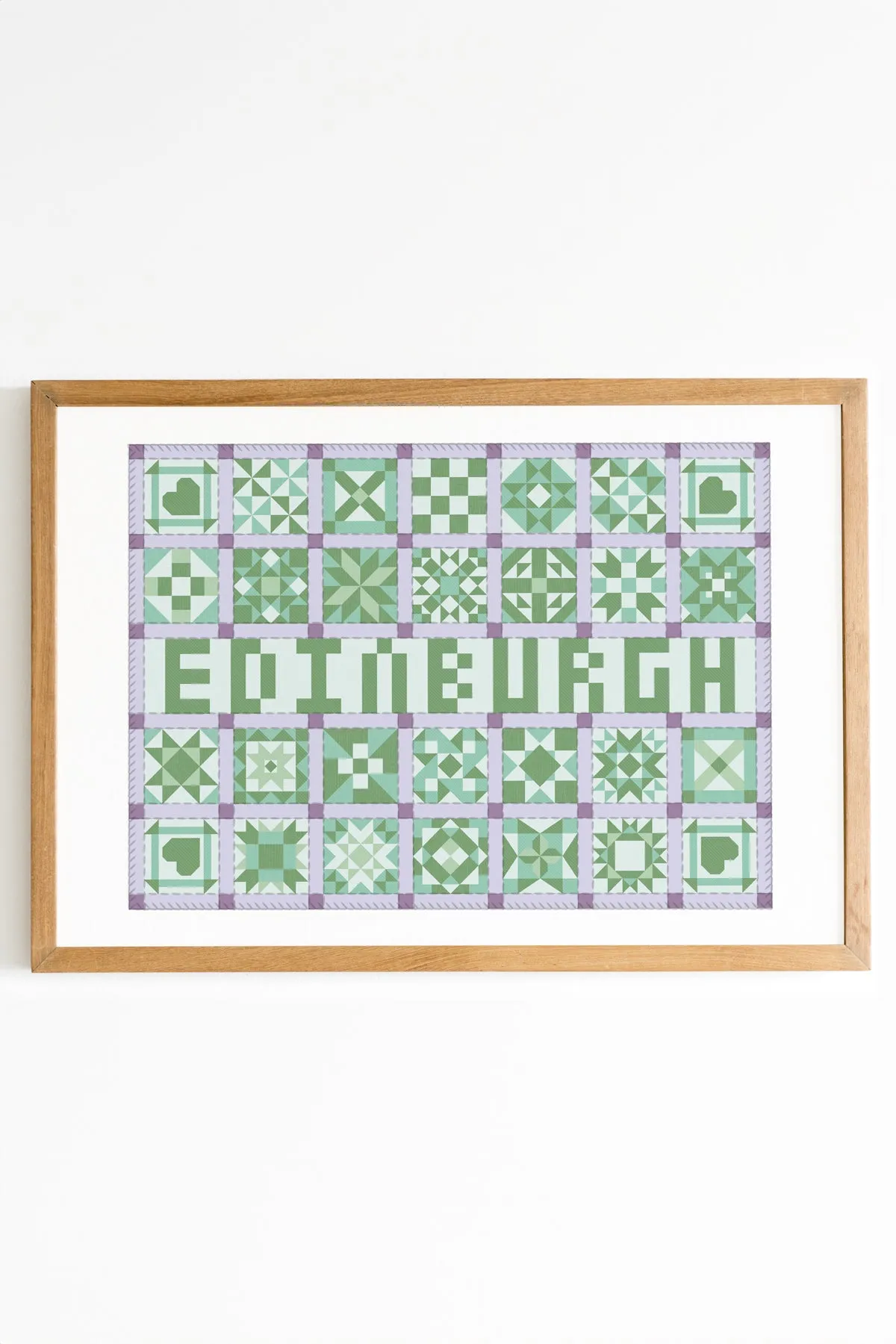 Cities Patchwork Print