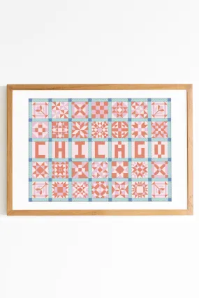 Cities Patchwork Print