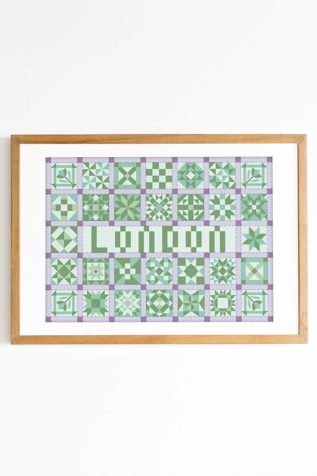 Cities Patchwork Print