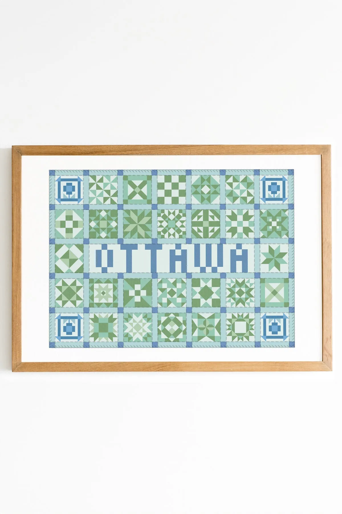 Cities Patchwork Print