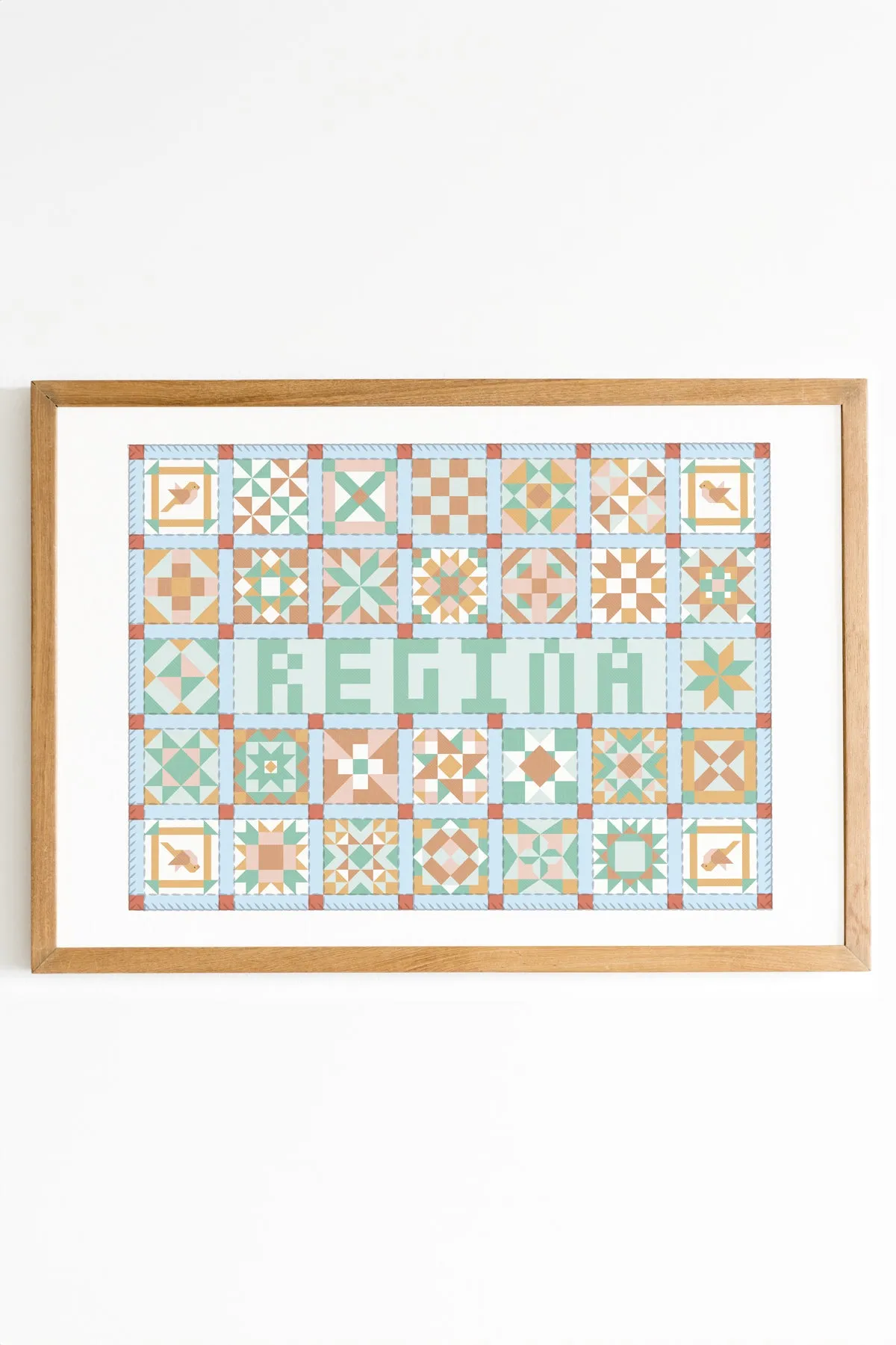 Cities Patchwork Print