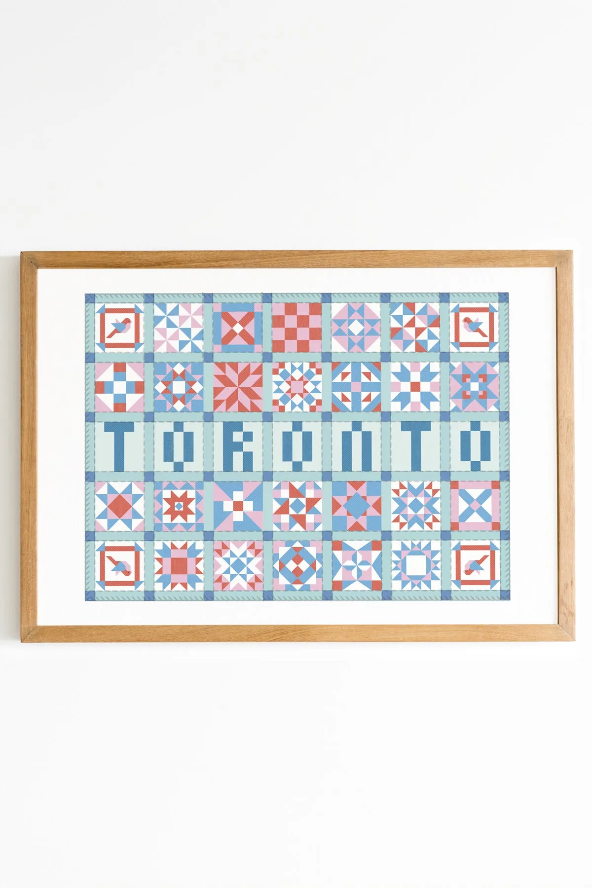 Cities Patchwork Print