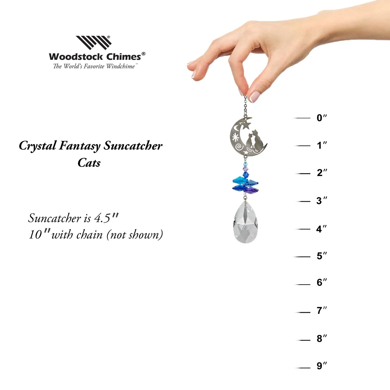 Crystal Fantasy Suncatcher - Cats