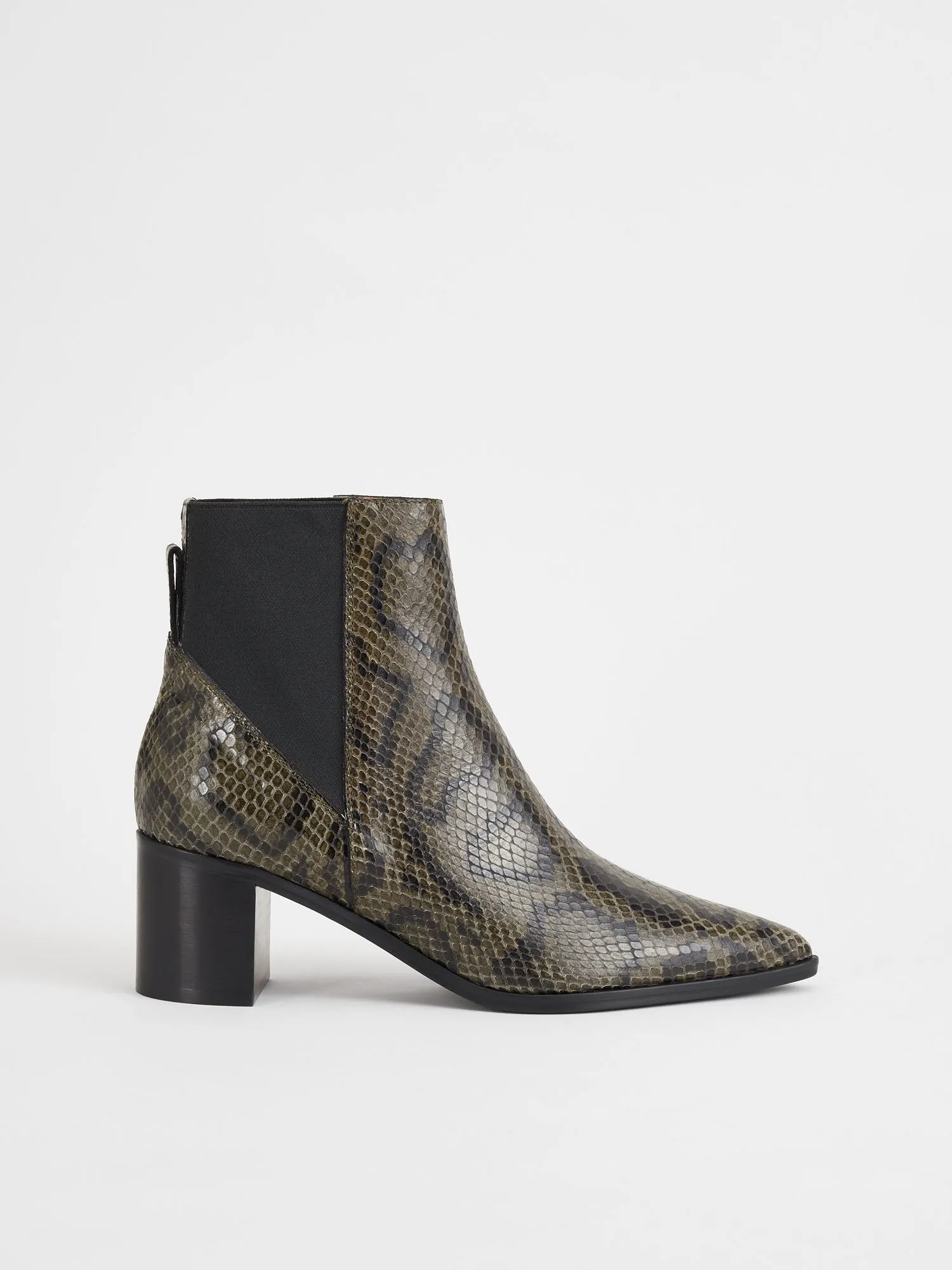 Donaci Dark Green Ankle Boots