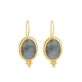 Earrings - Alia in Labradorite