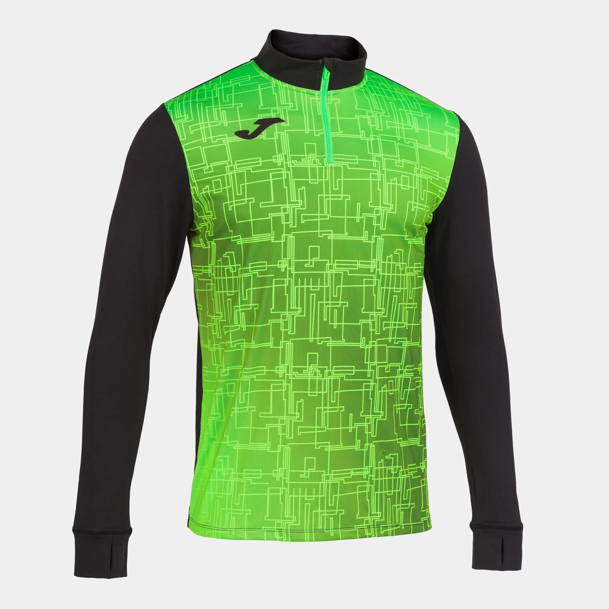 Elite VIII 1/2 Zip | Black/Fluo Green