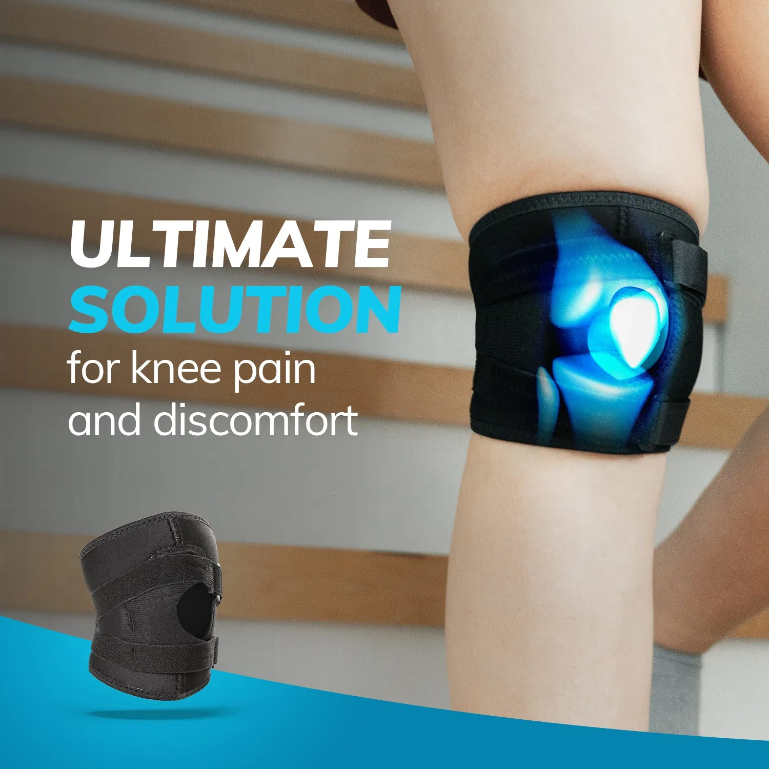 Exercise Knee Brace | Sweat-Resistant Work Out Stabilizer Sleeve for Patella Tracking & Kneecap Pain