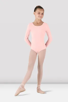 Girls Basic Long Sleeve Leotard