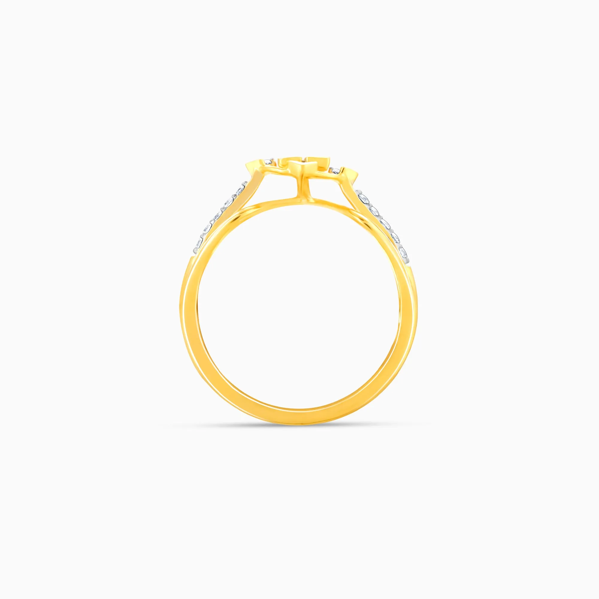 Gold Monumental Elegance Diamond Ring