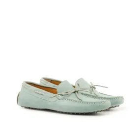 Happy Driver - Calf Suede Light Blue