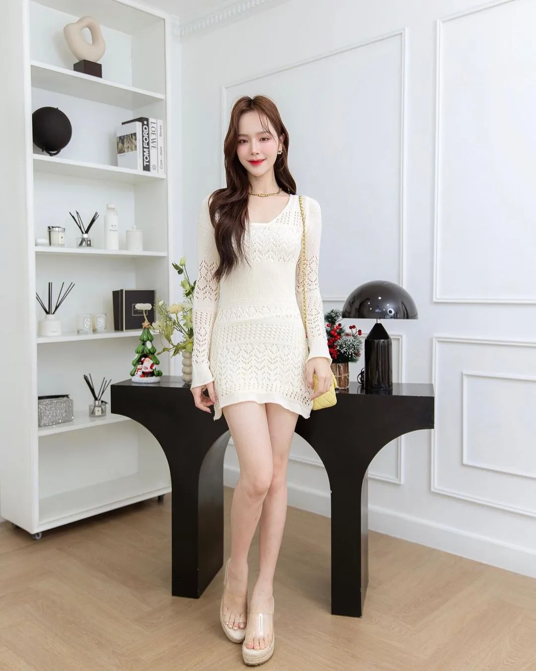 Lace Knit Minidress