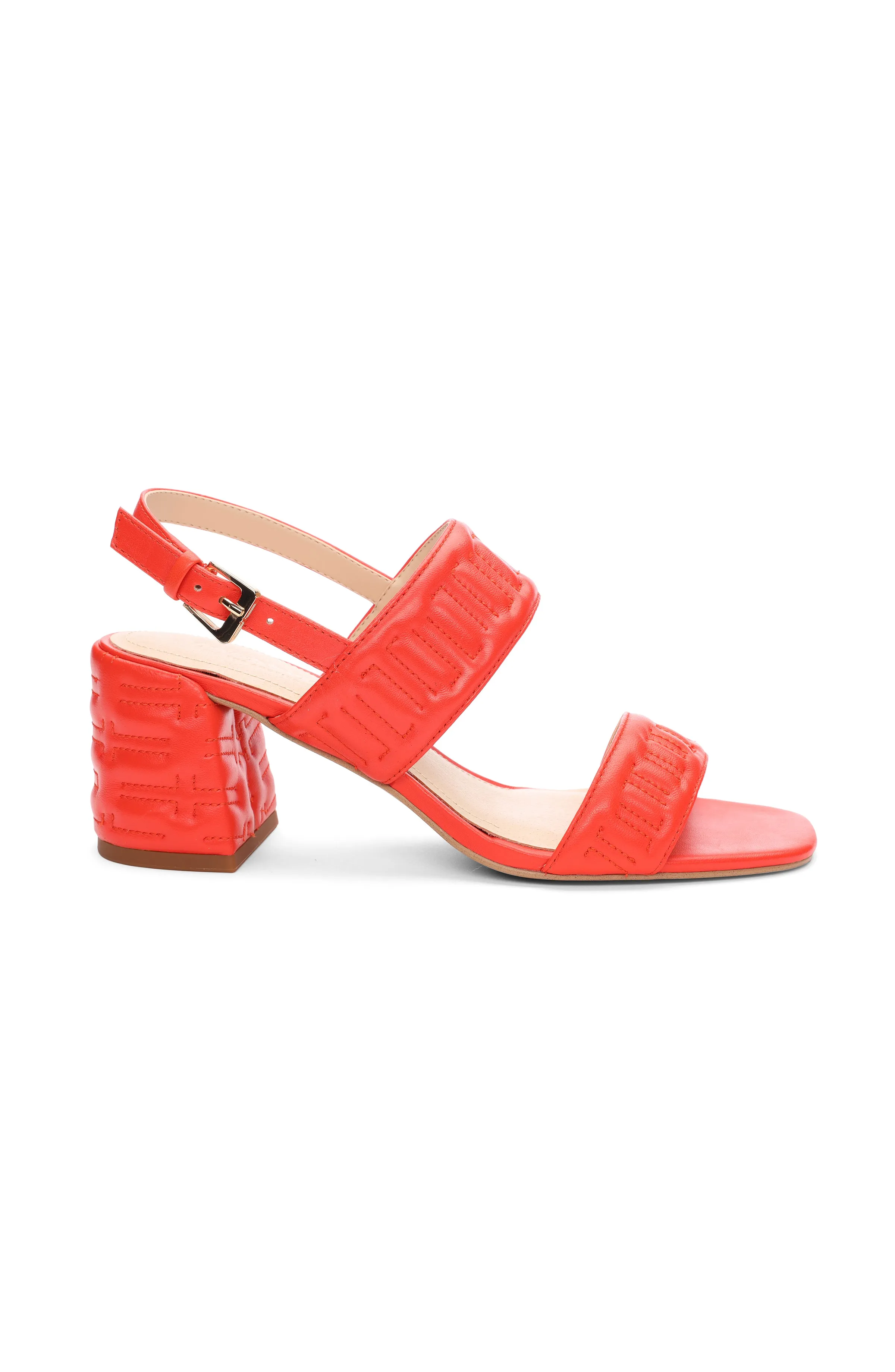 LAKEWOOD LOGO STITCH SLINGBACK WITH BLOCK HEEL