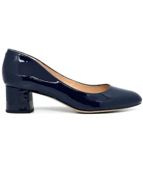 Lasie Patent Leather Mid Heel Court Shoe