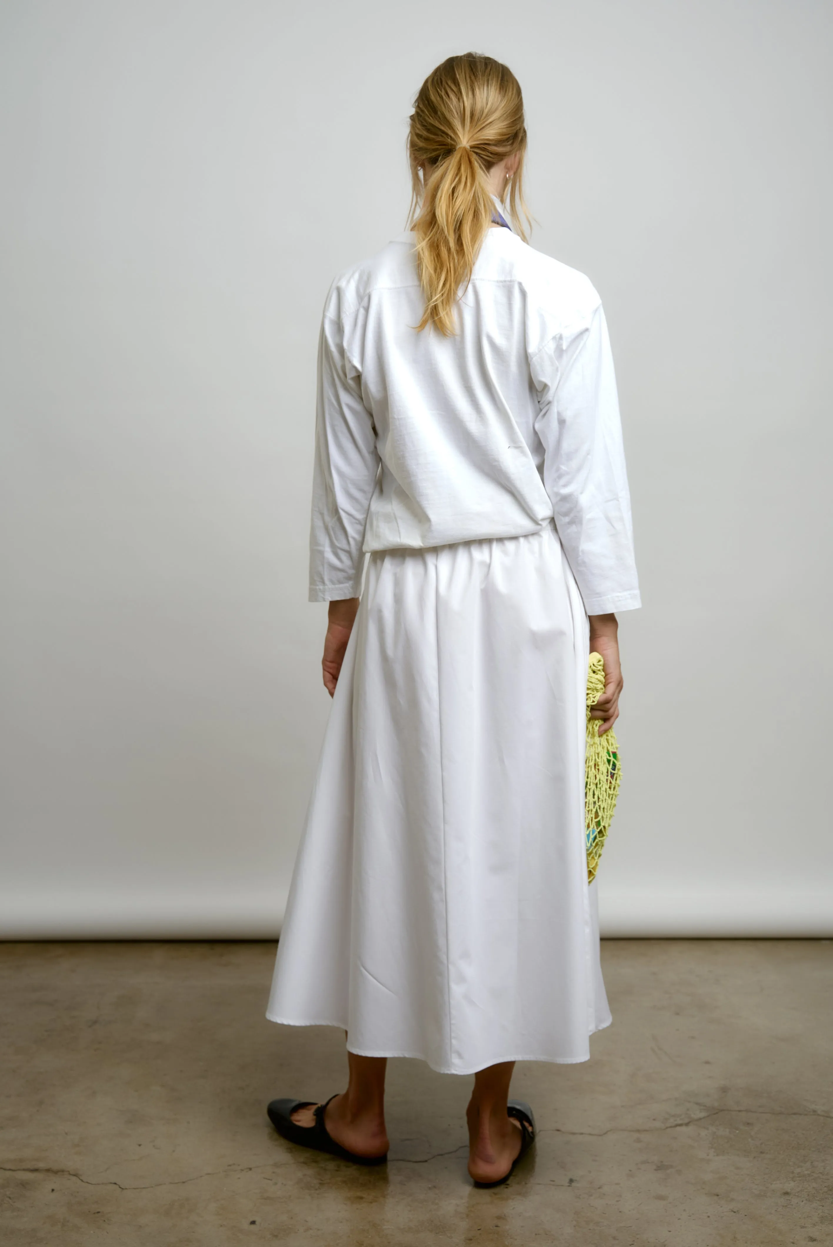 LE SKIRT |  white poplin