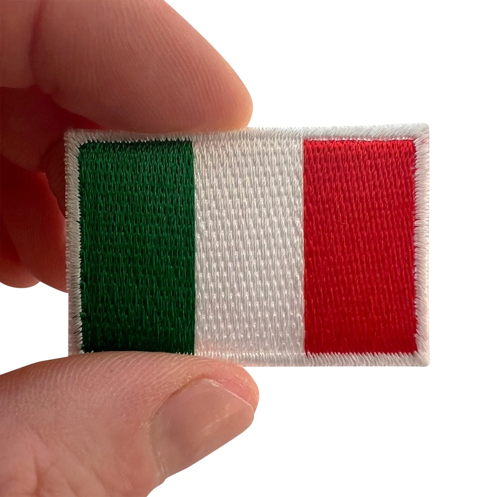 Mini Italy Flag Patch Iron Sew On Clothes Shirt Small Italian Embroidered Badge