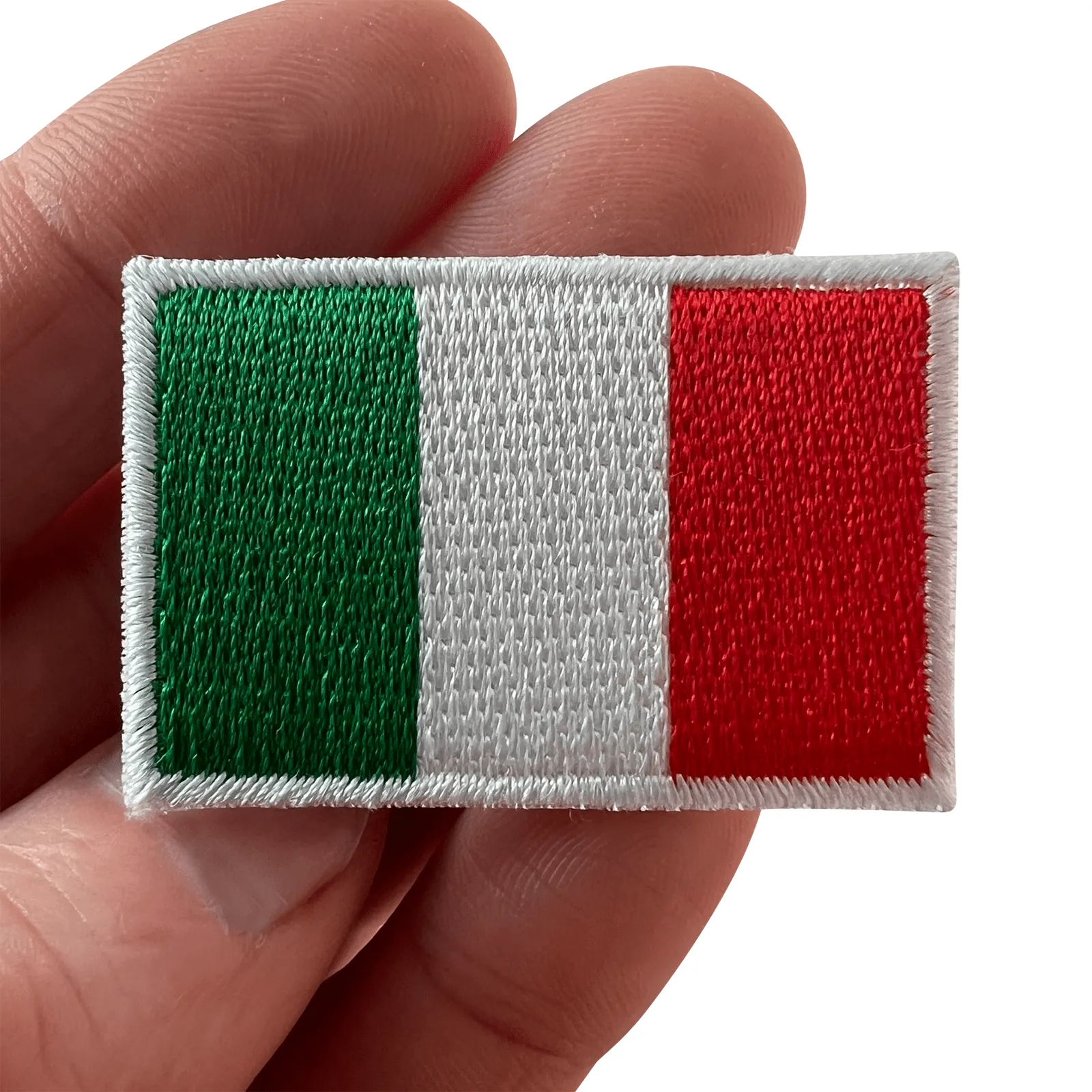 Mini Italy Flag Patch Iron Sew On Clothes Shirt Small Italian Embroidered Badge