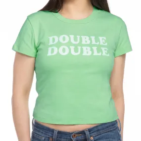 MINT CROPPED DOUBLE DOUBLE TEE