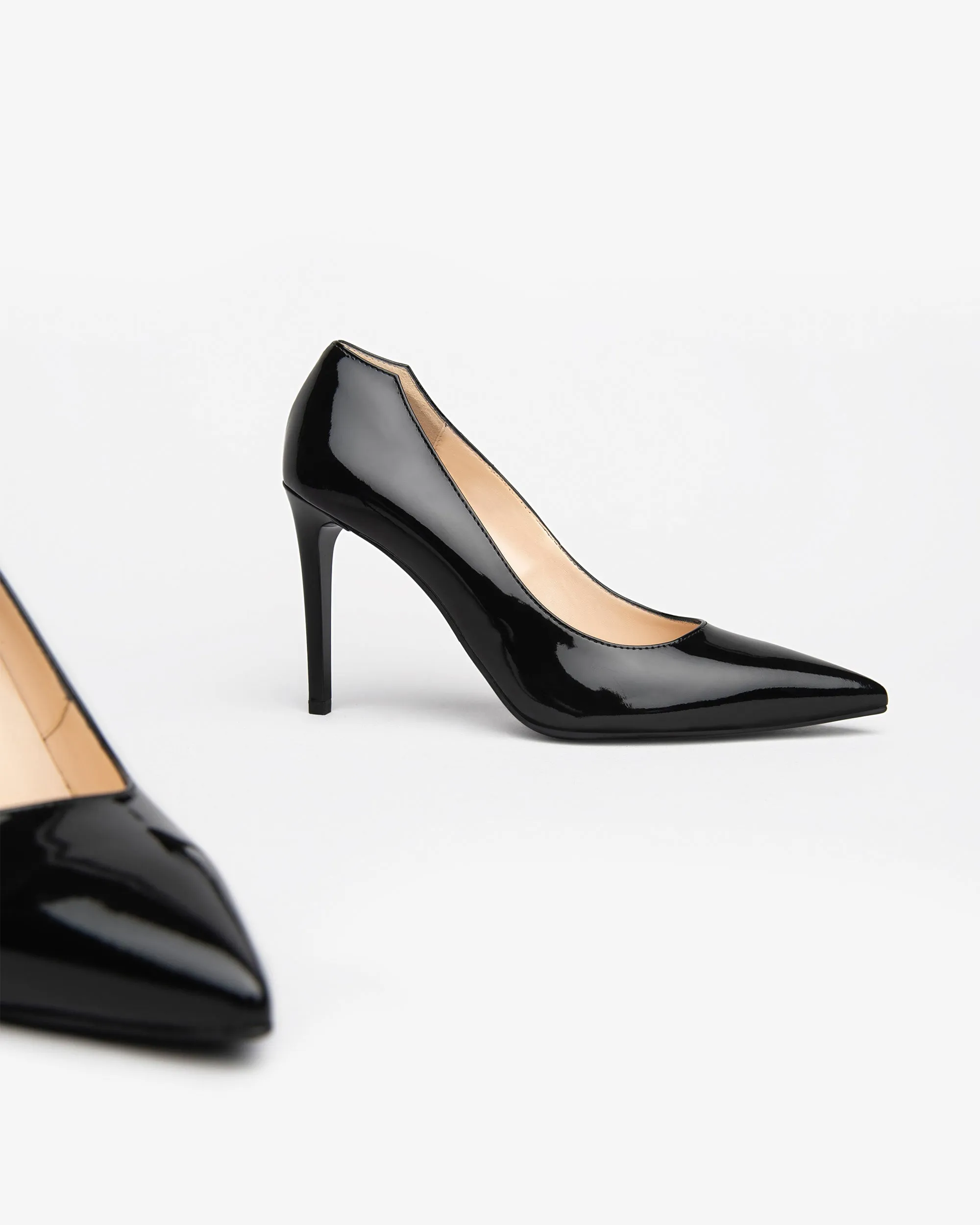 Nero Giardini Patent Leather High Heel Court Shoes