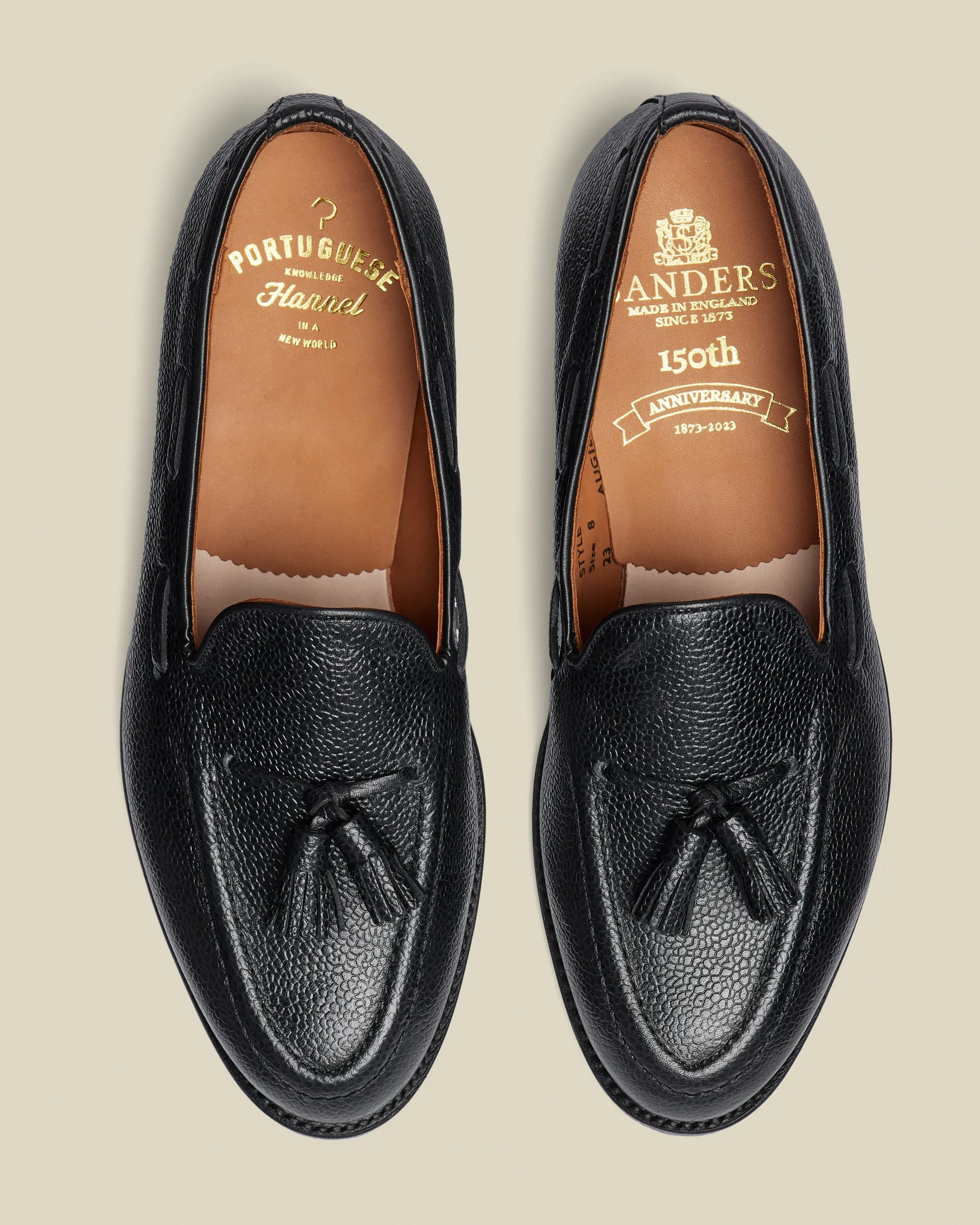 Portuguese Flannel | Sanders - Tassel Loafer - Black Grain