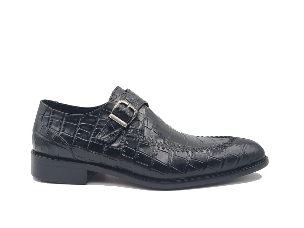 Single Monk Buckle Split Toe Loafer