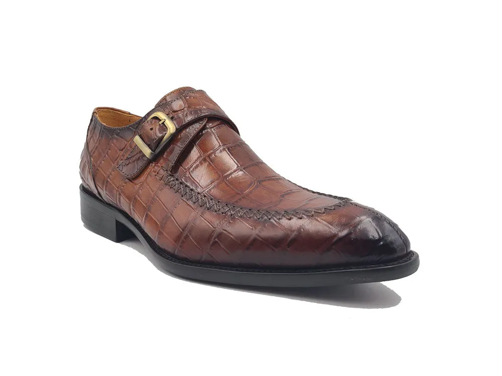 Single Monk Buckle Split Toe Loafer