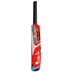 Zee Sports Cricket Bat Woodpecker Fiberglass Tennis Bat, Red